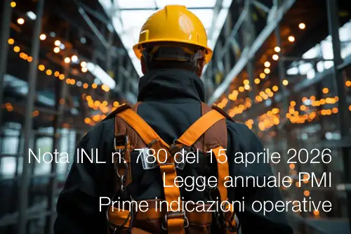 Nota INL n. 780 del 15 aprile 2026 Nota INL n. 780 del 15 aprile 2026